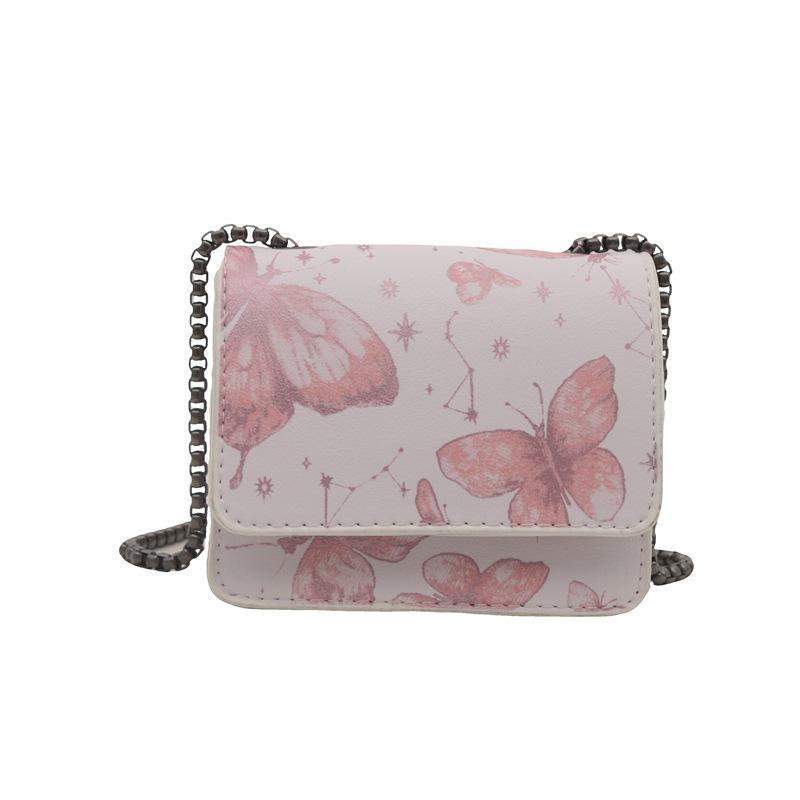 

Маленька квадратна сумка з принтом метеликів, жіноча сумка 2024, нова модна сумка-месенджер, темперамент, проста сумка на ланцюжку, сумка для мобільного телефону