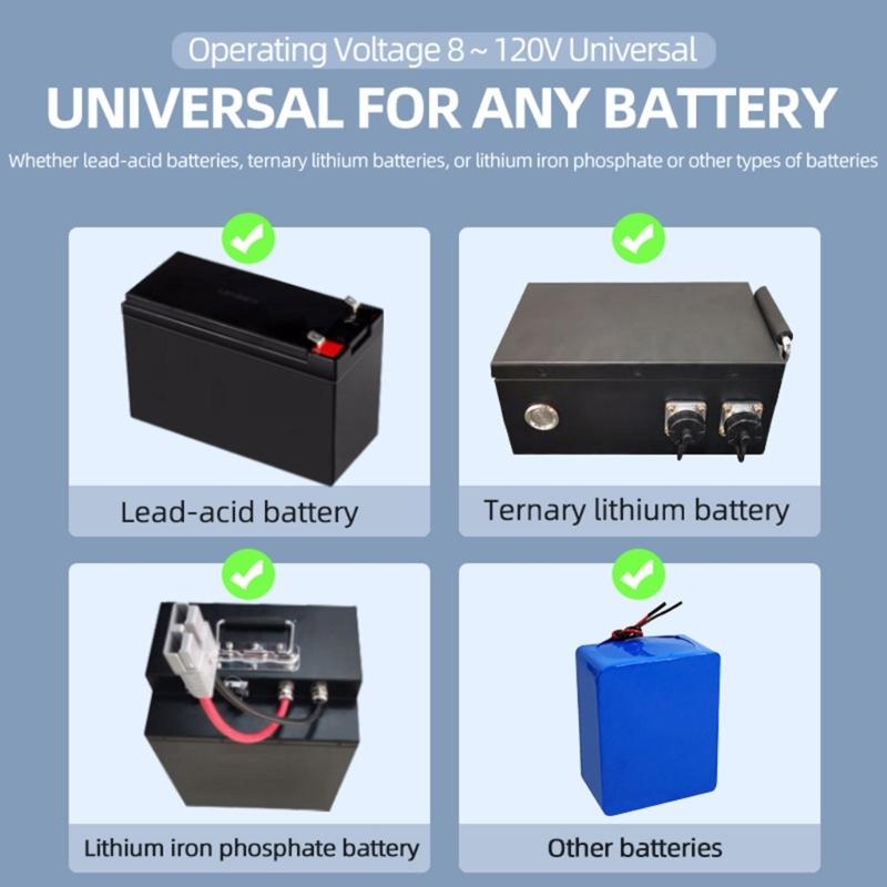 High Precised 36V 24V Battery Counter Coulombmeter with USB Power Cable for Accurate Voltage and Current Readings