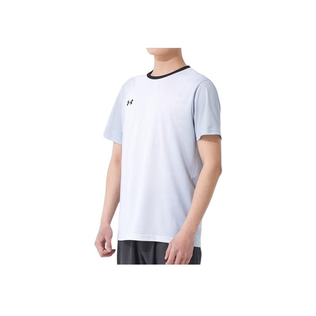 Under Armour Breathable Round Neck Quick-Dry Short Sleeve T-Shirt With Logo Unisex Tops Gradient-White 25500510-100