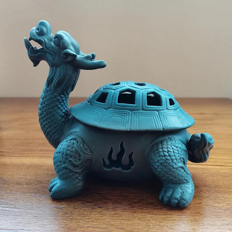 

Фэншуй Черепаха Керамические Аромалампы Держатель для Ароматических Палочек Основа для Храма Гостиной Офиса Домашний Декор Художественное Изделие