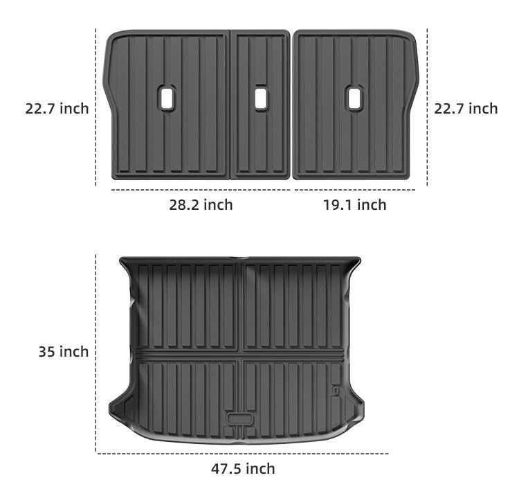 2023 Genesis GV60 Trunk Mat & Seat Back Cushion