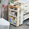 Ultra-Narrow 10CM Storage Rack with Wheels for Kitchen, Bathroom, Refrigerator Gap, and Living Room. Floor-Standing Cart.
