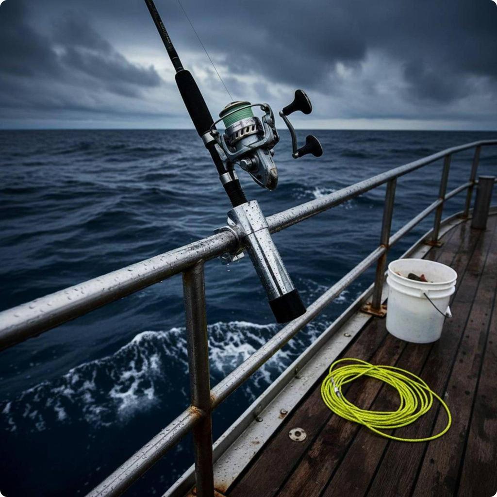 Adjustable Boat Fishing Rod Holder Multi Angle Adjustment Stainless Steel Marine