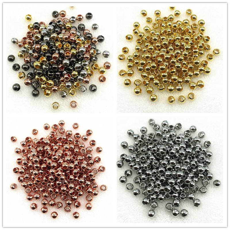 6mm 8mm 10mm Big Hole Round CCB Spacer Beads for Jewelry Making DIY Handmade Bracelets Necklace Accessories