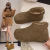 Not tired frosted feet soft sole casual short boots college style daily cotton shoes spring and autumn Korean version