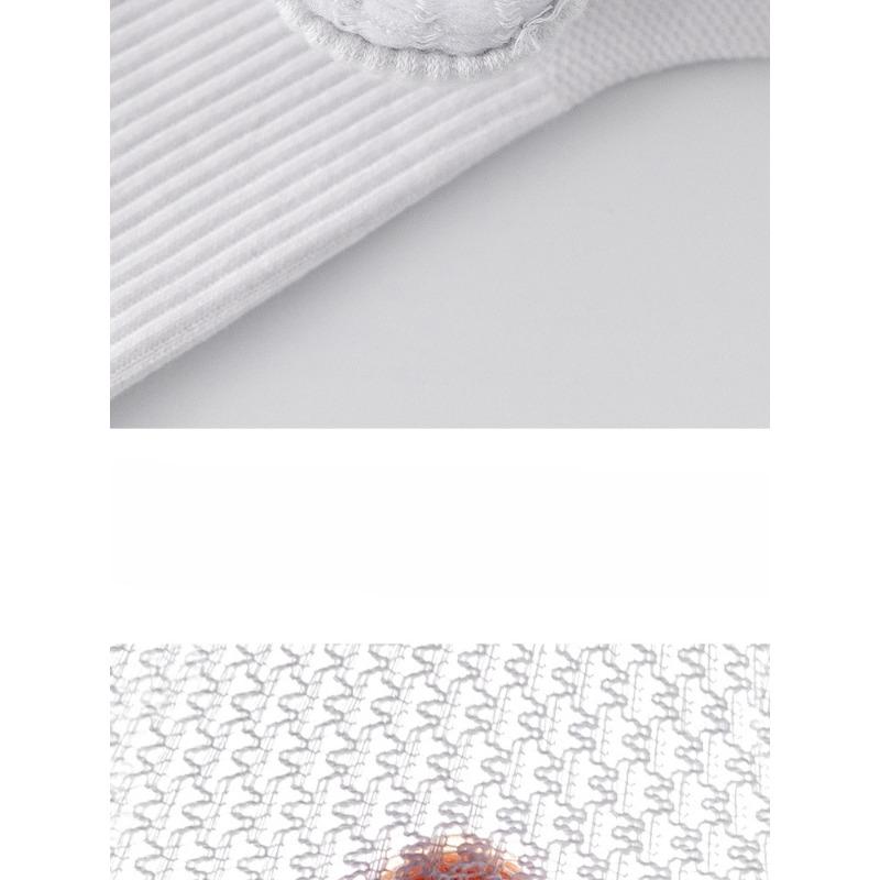 Men's Spring and Summer Thick White Short Socks with Towel Soles, Breathable Mesh Basketball Sports Socks, Comfortable Cotton Socks