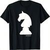 Ritter Schachfigur Spiel passend Einfaches Halloween Kostüm T-Shirt