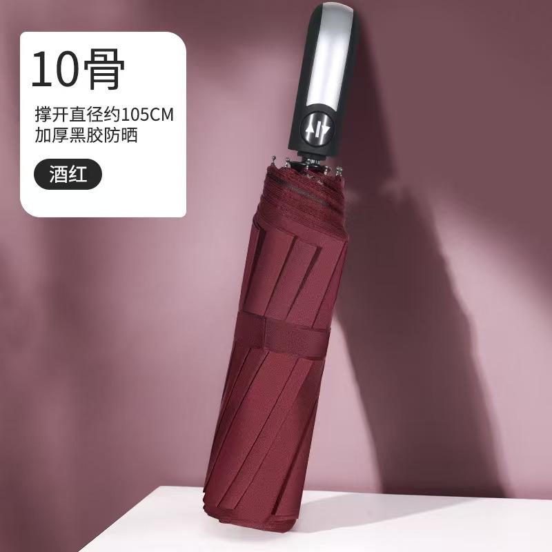 Automatic broken window umbrella wholesale vinyl sunscreen unisex advanced business advertising umbrella can be customized printing LG
