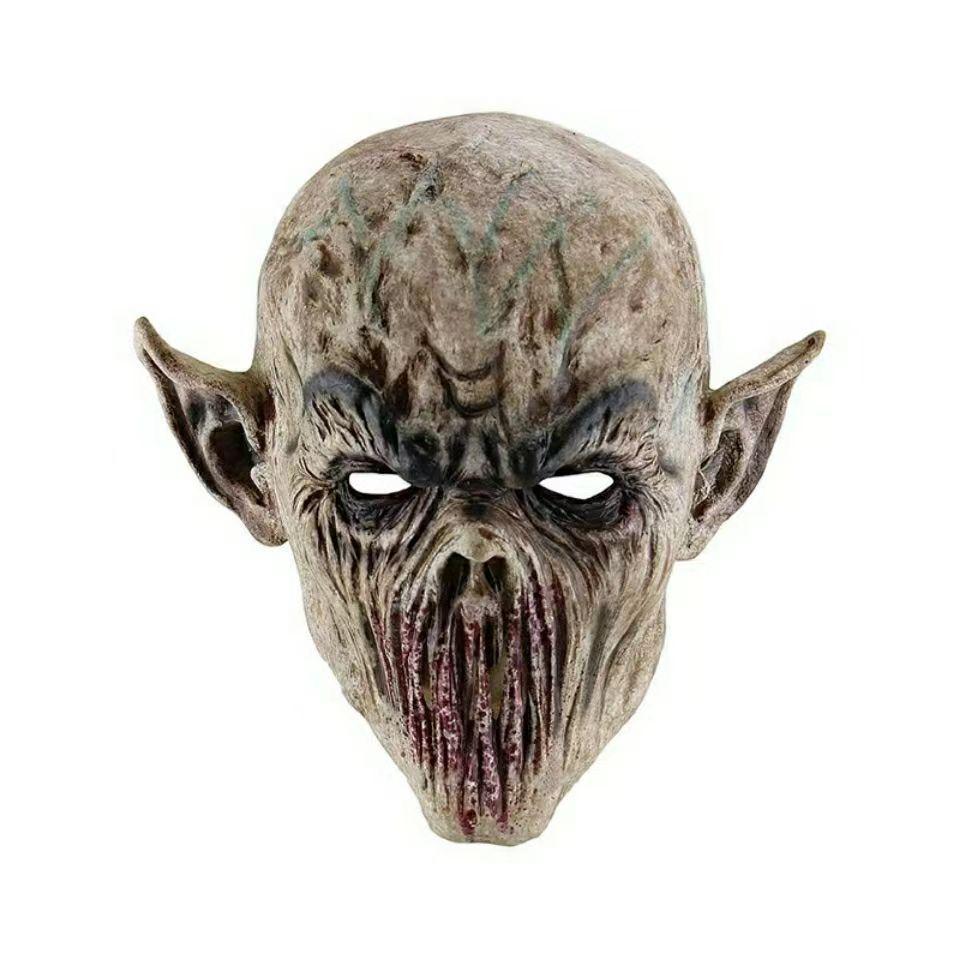 Mostro senza bocca demone zombie alieno maschera in lattice testa di mostro horror copricapo accessorio di Halloween