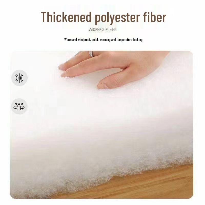 Thick Windproof & Waterproof Quilted Blanket for Electric Vehicles - Warm, Velvet-Lined, and Coldproof