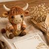 DIY Patchwork Animal Kit, Hand Sewing Craft Set with Pre-Cut Fabric Stuffing Buttons Threads, Cute Plush Animal Craft Kit Gift for Craft Lovers
