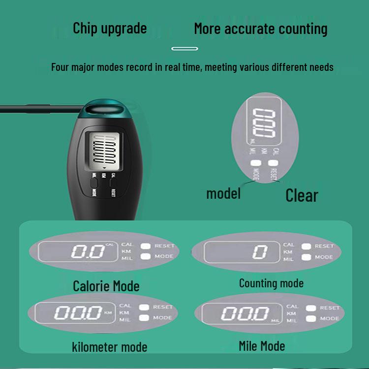Cordless Smart Weighted Jump Rope with Electronic Counter