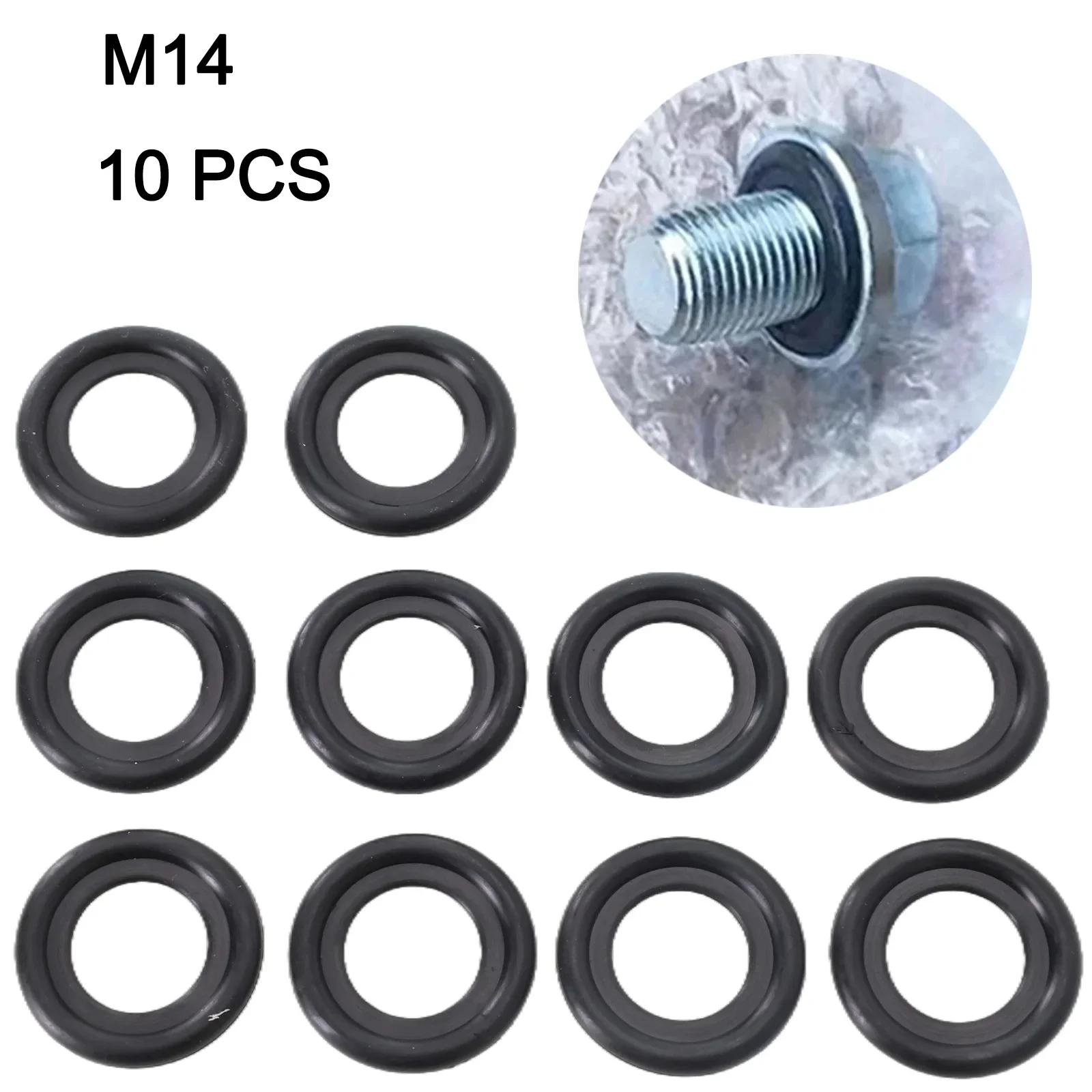 

10x M 12/Oil Drain Plug Gasket 11mm Rubber Sealing Oil Drain Gaskets Washer Oil Pan Sealer Replacement 12616850