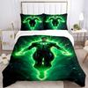 3pcs Green Lantern Cover Set,Soft Comfortable Duvet Cover,Guest Room (1*Duvet Cover + 2*Pillowcases, Without Core) yy251024170