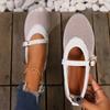 European and American large-size hollow mesh sandals, new round-head fishing net grid flat-soled sandals for outer wear in summer
