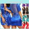 Charming Satin Silk Kimono Robes For Women With Stylish Lace Trim Features