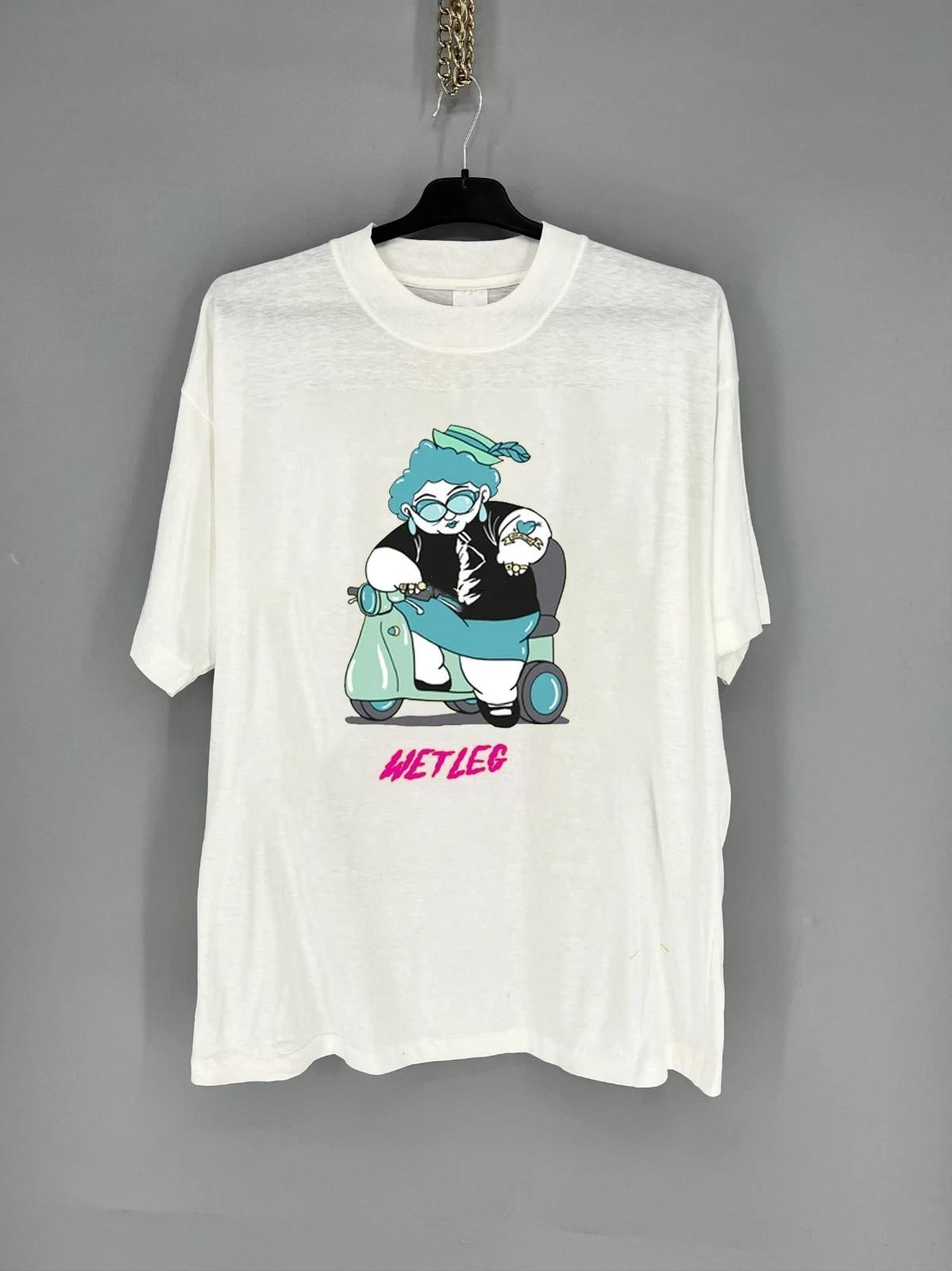 Rare New Wet Leg Moisturizer Shirt Short Sleeve White S-5XL MI1026 S разноцветный