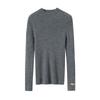 Autumn/Winter 2025 Women's Slim-Fit Striped Cashmere Embroidered Knit Top