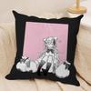 HHappy SSugar Life Cushion Cover Soft Plush Fabric DoubleSided Printed Sofa Cushion Cover for All Seasons Home Decor Gift