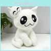 Mewgenics Plush White Cat Ghost Toy With Pp Cotton For Collectible Decor