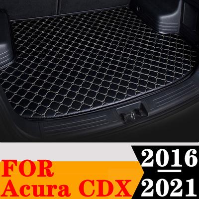 Sinjayer Koberce do kufru auta Vodotěsná AUTO Zadní kufr Koberce Plochá strana Nákladní koberec Podložka Vložka Vhodné pro Acura CDX 2016 2017