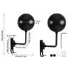 New Motorcycle Helmet Rack 180° Rotation Wall Mounted Helmet Storage Holder Alloy Helmet Hanger Stand Hook for Bicycle Helmets
