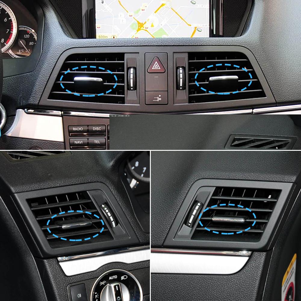 1/2/4PCS Car Air Vent Middle Left Right AC Vent Grille Paddle Clip Slider For Mercedes Benz E Class Cabriolet Coupe W207 E350