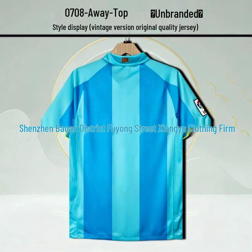 Barcelona Retro No. 10 Messi & No. 9 Ronaldo Commemorative Jersey