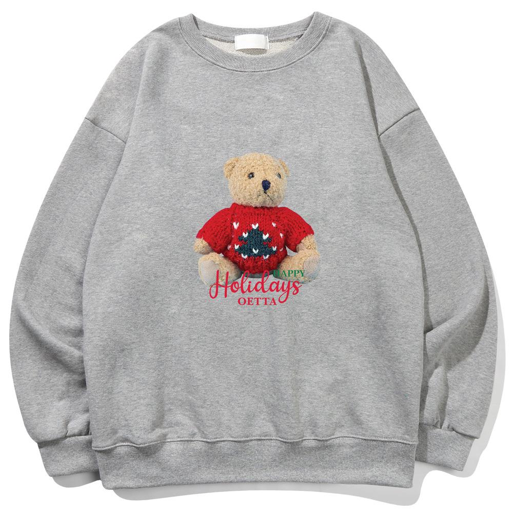 YDA Happy Holiday Teddy Bear Sweatshirt_Ot3D037Gy