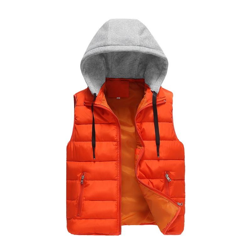 

Fashion Waistcoat Men s Vest Autumn and Winter Hooded Shoulders Loose Fat Plus Size Thickened Down Cotton Horse Jacket Couple 4XL