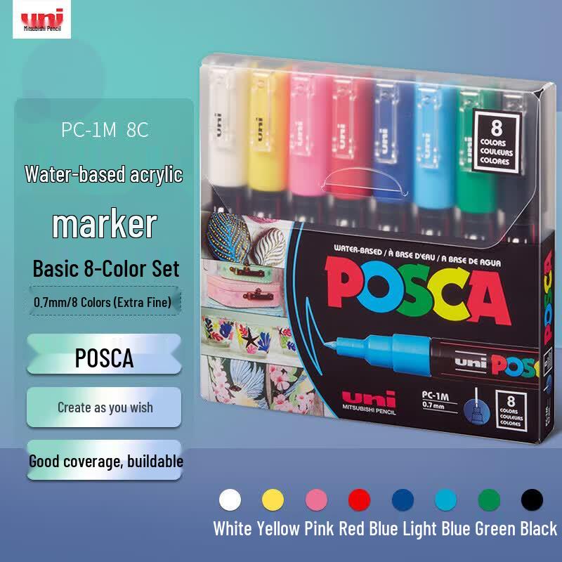 Uni POSCA Acrylic Marker Pen Set