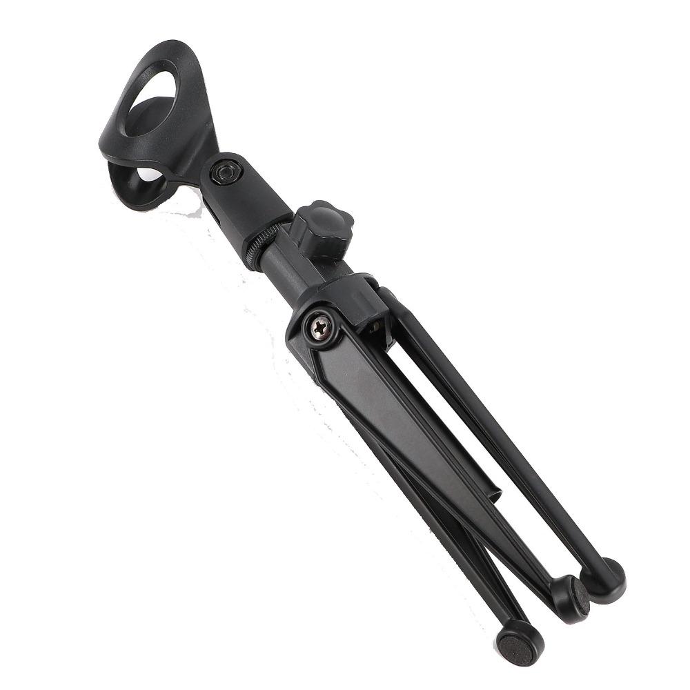 With Mic Clip Portable Mic Stand Foldable Microphone Tripod for Online Broadcasting