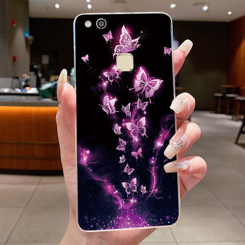 Phone Case For Huawei P10 Lite/NOVA YOUNG Funda Coque Butterfly Bow Protective Casing Transparent Soft Silicone TPU Cover Capa