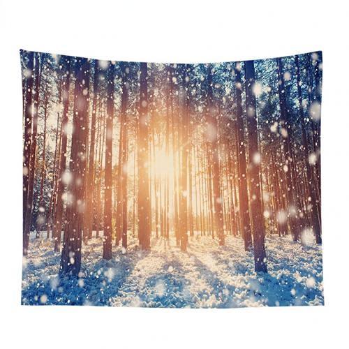 

Зимнее украшение рождественской елки Санта-Клаус с принтом гобелен для дома, гостиной, спальни, украшение на стену, гобелен 100x75cm