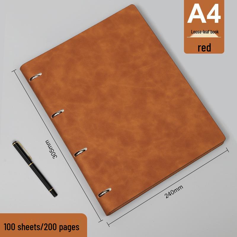 A5/B5 Loose-leaf Notepad: Business Meeting Notebook with Detachable Pages and Custom Logo Printing