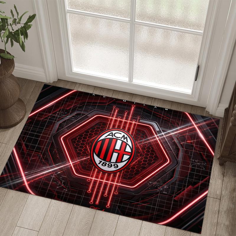 AC Milan Design Crystal Velvet Carpet Cozy Non?Slip Printed Rug For Bedroom Living Room Entrance