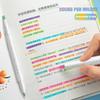 15 Colors Double Headed Highlighter Fluo Marker Set Art Drawing Pens Pastel Stationery Double Tips for Highlighting Coloring
