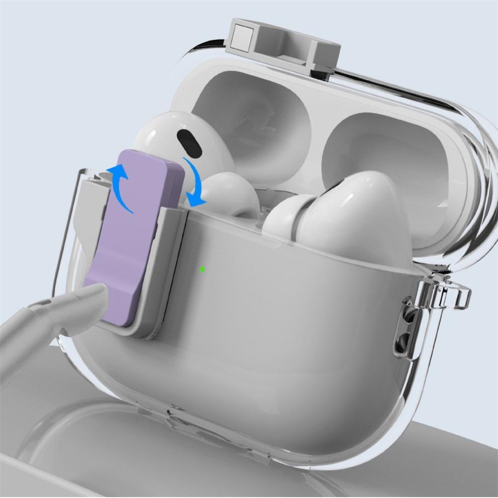 Applicable to AirPods1 Apple Bluetooth headset cover Magnetic automatic switch 1st generation pro1 transparent protective case Simple