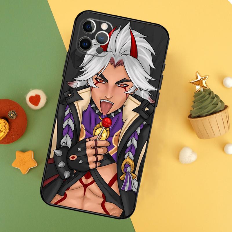 Genshin Impact Arataki Itto Phone Case For iPhone 17 Pro Max 17Air 16E 15 14 13 12 11 16 Pro Max Mini Shockproof Cover