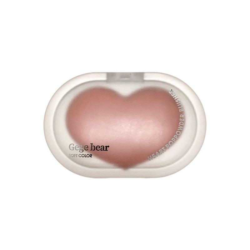 Gegebear Soft Heartbeat Blush: Natural, Easy-to-Apply Cream with Fine Pigment and Low Saturation.
