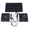 Cool Solar Powered Fan V W Waterproof Dual Exhaust Fan Note Outdoor Environments