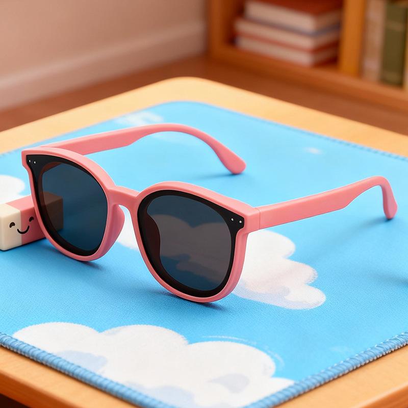 New children's polarized sunglasses, UV protection, boys' baby sunglasses, girls' fashionable sun protection glasses 23049