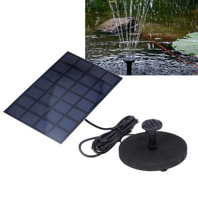 Solar Schwimmbrunnen Solarbrunnen Multifunktional Solarbetrieben Schwimmender Brunnen für Vogelbad Teich Pool Fisch 7V 2.5W