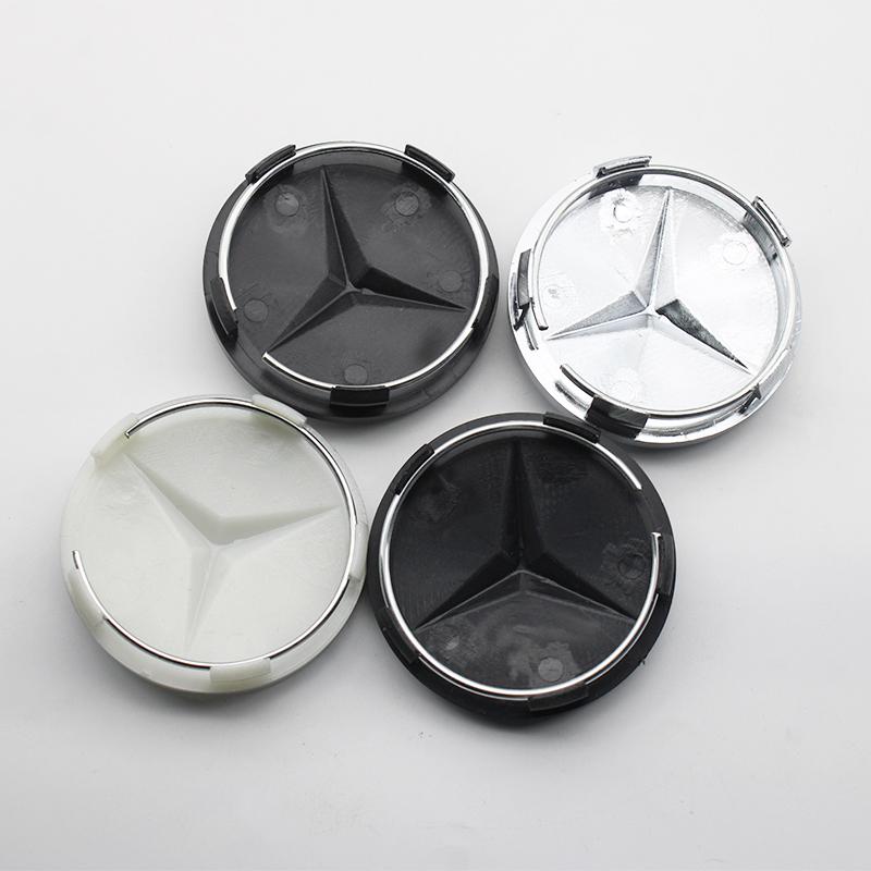 2026 New 4Pcs 60mm Car Wheel Center Cover Badge Accessories For Mercedes Benz C43 C63 C55 C Class AMG C180 C200 C220 C30 Replace Hub Cap DL1 QQ43