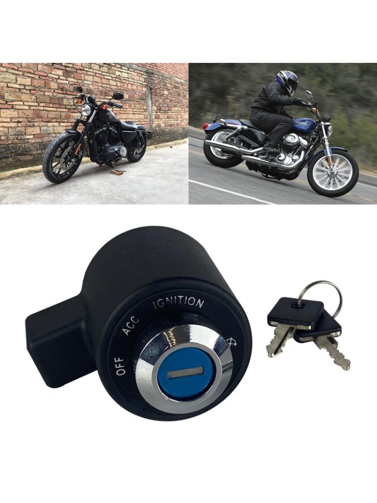 Motorcycle Ignition Switch with 2 Keys Lock Set Upgraded for  XL 883 1200 1995-2003