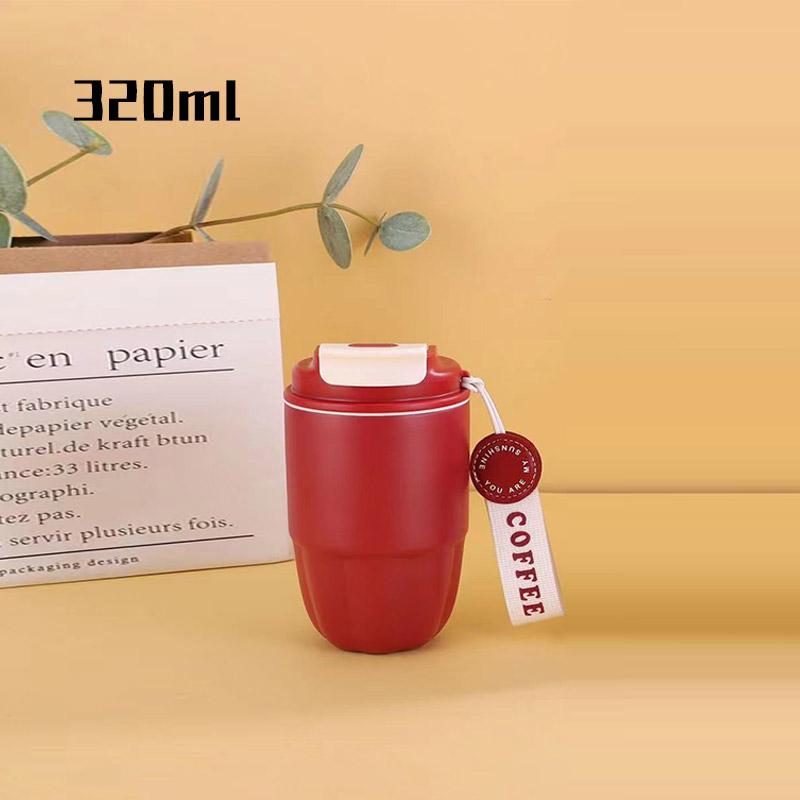 304 Edelstahl Isolierbecher Damen Herren Wasserflaschen Kaffeetasse Geschenk Tragbar Dual Drink Bürobecher Coca-cola Mode 2024