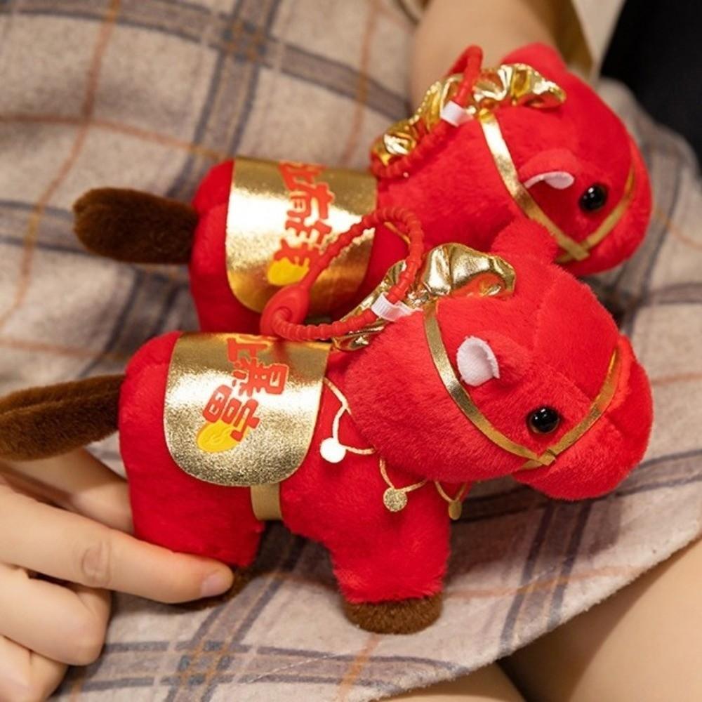 Stuffed Animal Little Horse Plush Toys 2026 Horse Year Zodiac Horse Doll New Year Festival