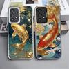 Goldener Karpfen Lucky Koi Stoßfeste Handyhülle für Samsung A17 A16 A15 A14 A37 A57 A36 A56 A26 A35 A55 A25 A34 A54 A24 A13 A23 A33