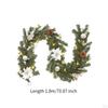 Christmas Garland Artificial Flowers Vine for Wreath Home Table Centerpieces