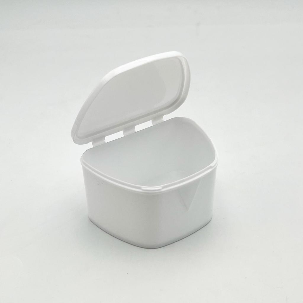 Orthodontic Retainer Box - Trapezoidal Denture and Aligner Storage with Top Opening